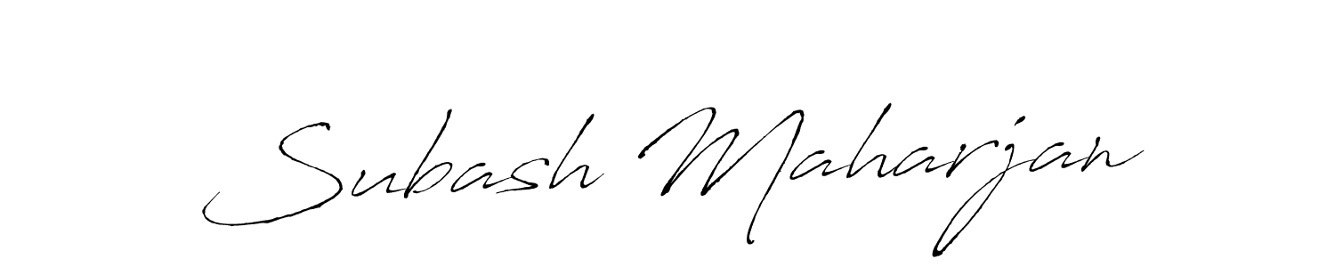 Antro_Vectra is a professional signature style that is perfect for those who want to add a touch of class to their signature. It is also a great choice for those who want to make their signature more unique. Get Subash Maharjan name to fancy signature for free. Subash Maharjan signature style 6 images and pictures png
