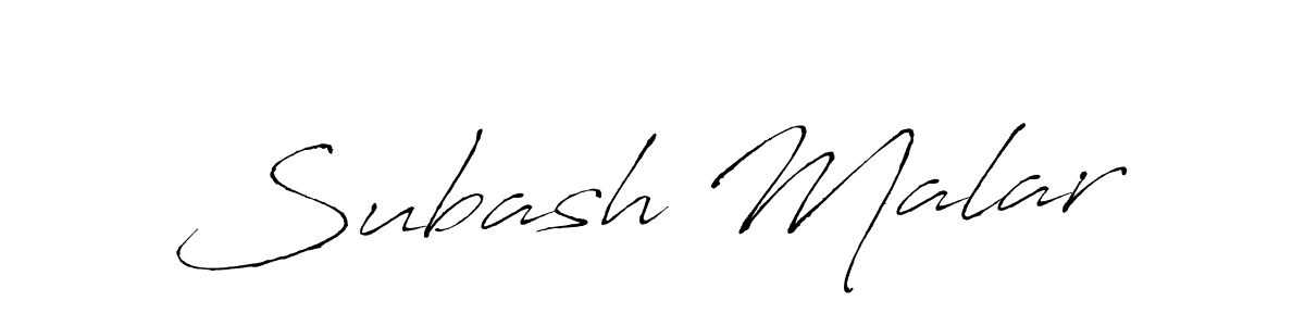 The best way (Antro_Vectra) to make a short signature is to pick only two or three words in your name. The name Subash Malar include a total of six letters. For converting this name. Subash Malar signature style 6 images and pictures png