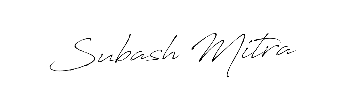 Subash Mitra stylish signature style. Best Handwritten Sign (Antro_Vectra) for my name. Handwritten Signature Collection Ideas for my name Subash Mitra. Subash Mitra signature style 6 images and pictures png