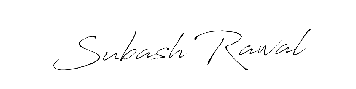 Design your own signature with our free online signature maker. With this signature software, you can create a handwritten (Antro_Vectra) signature for name Subash Rawal. Subash Rawal signature style 6 images and pictures png