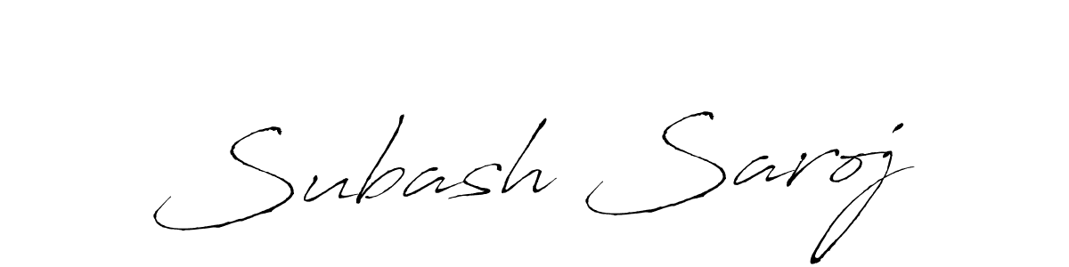 The best way (Antro_Vectra) to make a short signature is to pick only two or three words in your name. The name Subash Saroj include a total of six letters. For converting this name. Subash Saroj signature style 6 images and pictures png