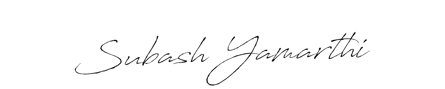 Subash Yamarthi stylish signature style. Best Handwritten Sign (Antro_Vectra) for my name. Handwritten Signature Collection Ideas for my name Subash Yamarthi. Subash Yamarthi signature style 6 images and pictures png