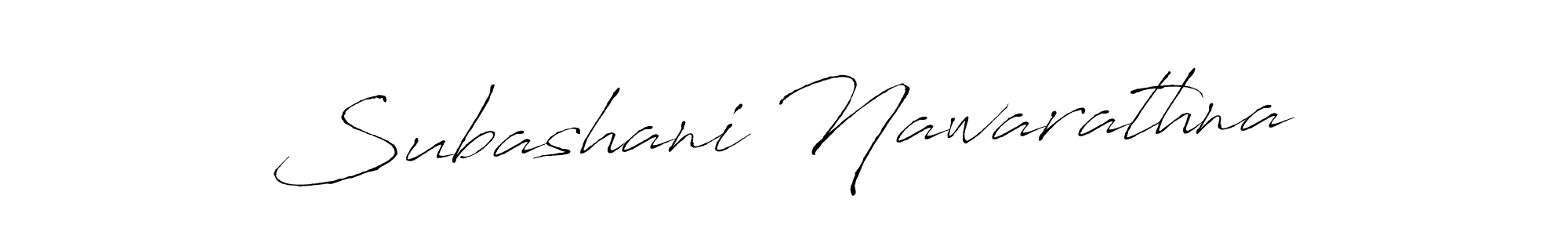 Also we have Subashani Nawarathna name is the best signature style. Create professional handwritten signature collection using Antro_Vectra autograph style. Subashani Nawarathna signature style 6 images and pictures png