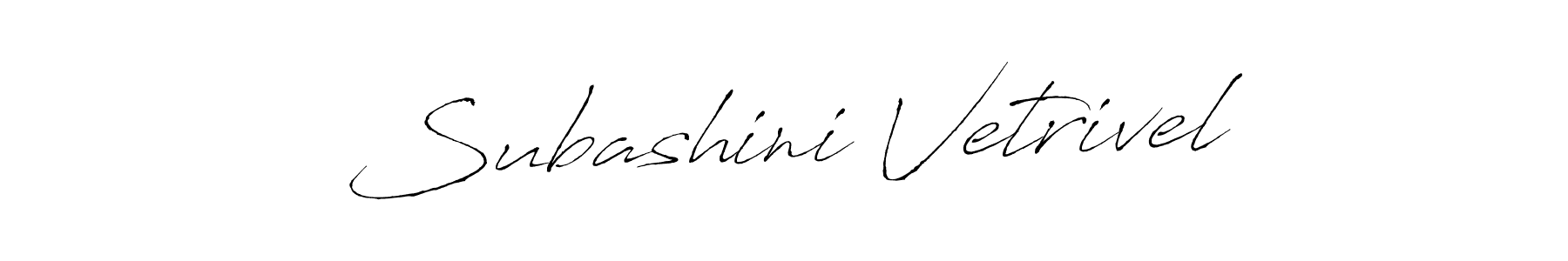Make a beautiful signature design for name Subashini Vetrivel. With this signature (Antro_Vectra) style, you can create a handwritten signature for free. Subashini Vetrivel signature style 6 images and pictures png