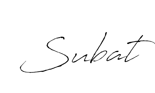 Also we have Subat name is the best signature style. Create professional handwritten signature collection using Antro_Vectra autograph style. Subat signature style 6 images and pictures png