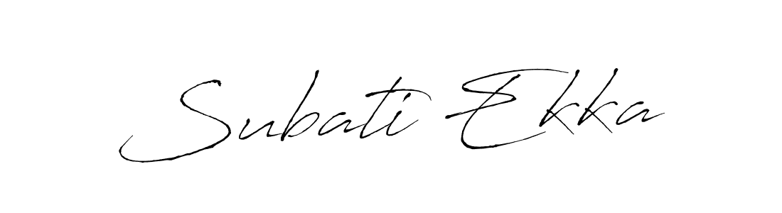 Create a beautiful signature design for name Subati Ekka. With this signature (Antro_Vectra) fonts, you can make a handwritten signature for free. Subati Ekka signature style 6 images and pictures png