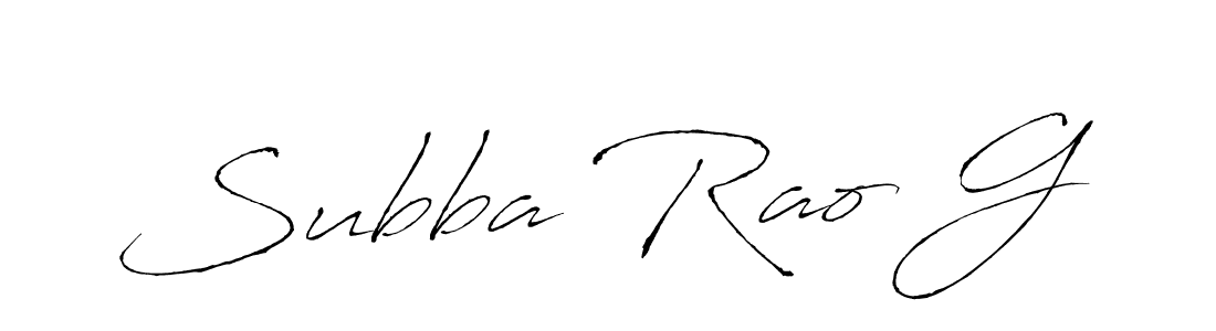 Create a beautiful signature design for name Subba Rao G. With this signature (Antro_Vectra) fonts, you can make a handwritten signature for free. Subba Rao G signature style 6 images and pictures png