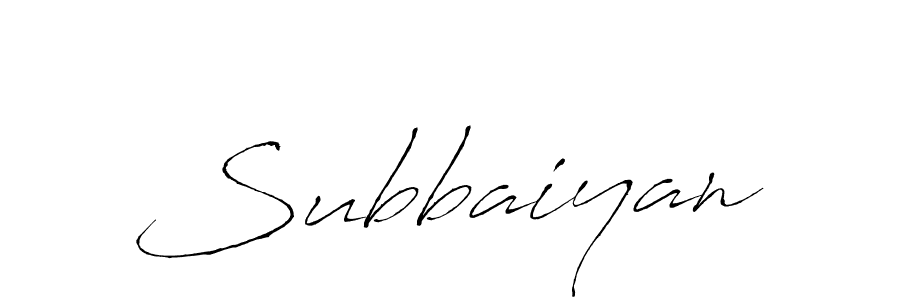 Use a signature maker to create a handwritten signature online. With this signature software, you can design (Antro_Vectra) your own signature for name Subbaiyan. Subbaiyan signature style 6 images and pictures png