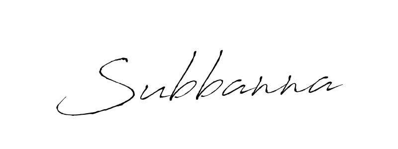 Create a beautiful signature design for name Subbanna. With this signature (Antro_Vectra) fonts, you can make a handwritten signature for free. Subbanna signature style 6 images and pictures png