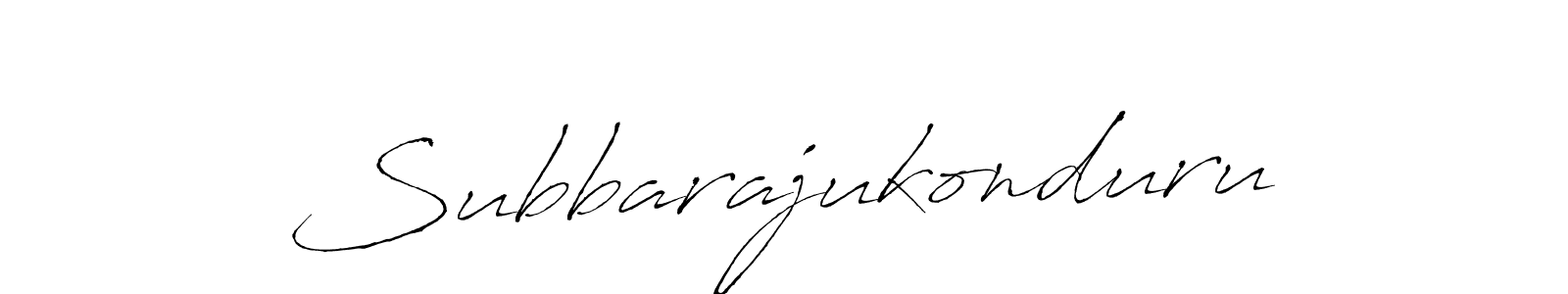 Create a beautiful signature design for name Subbarajukonduru. With this signature (Antro_Vectra) fonts, you can make a handwritten signature for free. Subbarajukonduru signature style 6 images and pictures png