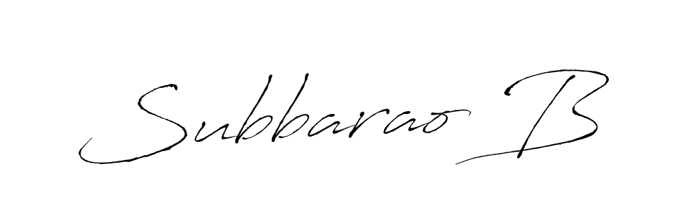 Create a beautiful signature design for name Subbarao B. With this signature (Antro_Vectra) fonts, you can make a handwritten signature for free. Subbarao B signature style 6 images and pictures png