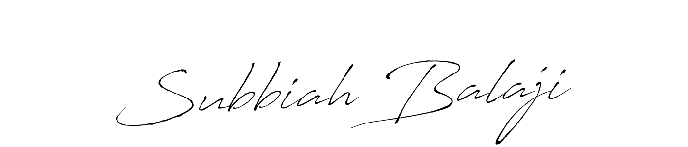 Also we have Subbiah Balaji name is the best signature style. Create professional handwritten signature collection using Antro_Vectra autograph style. Subbiah Balaji signature style 6 images and pictures png