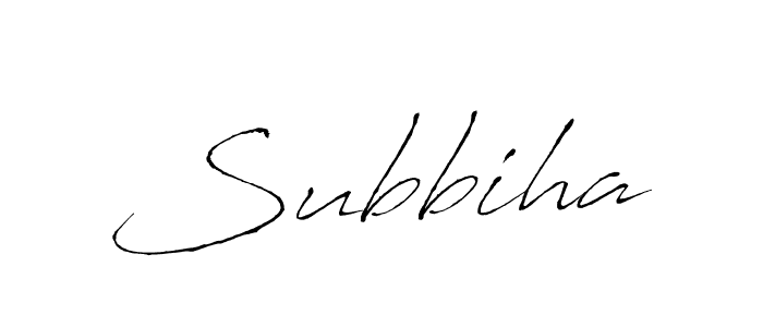 Make a beautiful signature design for name Subbiha. With this signature (Antro_Vectra) style, you can create a handwritten signature for free. Subbiha signature style 6 images and pictures png