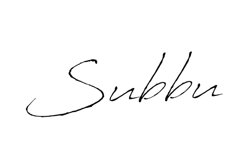 Design your own signature with our free online signature maker. With this signature software, you can create a handwritten (Antro_Vectra) signature for name Subbu. Subbu signature style 6 images and pictures png