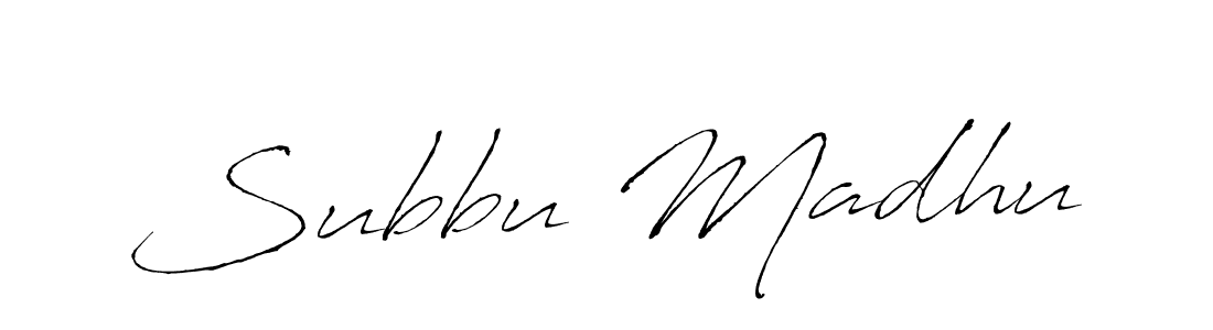 Subbu Madhu stylish signature style. Best Handwritten Sign (Antro_Vectra) for my name. Handwritten Signature Collection Ideas for my name Subbu Madhu. Subbu Madhu signature style 6 images and pictures png