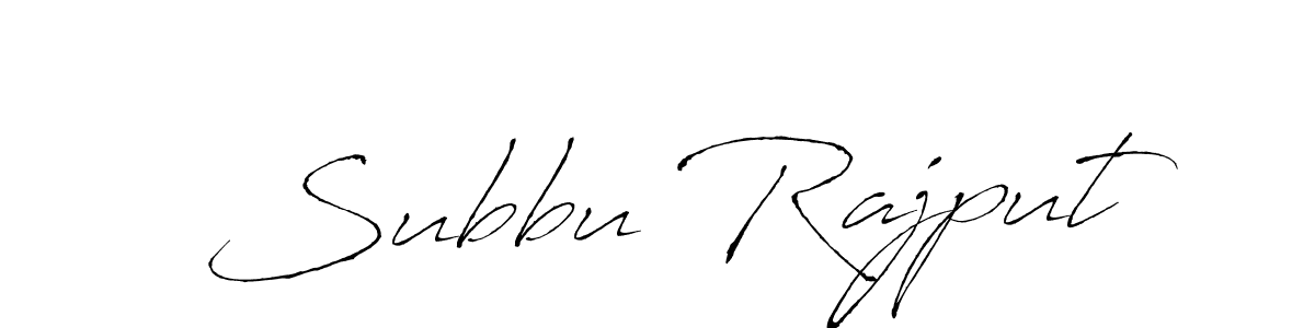 Subbu Rajput stylish signature style. Best Handwritten Sign (Antro_Vectra) for my name. Handwritten Signature Collection Ideas for my name Subbu Rajput. Subbu Rajput signature style 6 images and pictures png