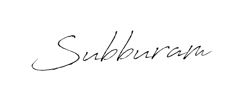 You should practise on your own different ways (Antro_Vectra) to write your name (Subburam) in signature. don't let someone else do it for you. Subburam signature style 6 images and pictures png