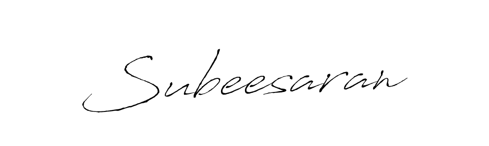 Create a beautiful signature design for name Subeesaran. With this signature (Antro_Vectra) fonts, you can make a handwritten signature for free. Subeesaran signature style 6 images and pictures png