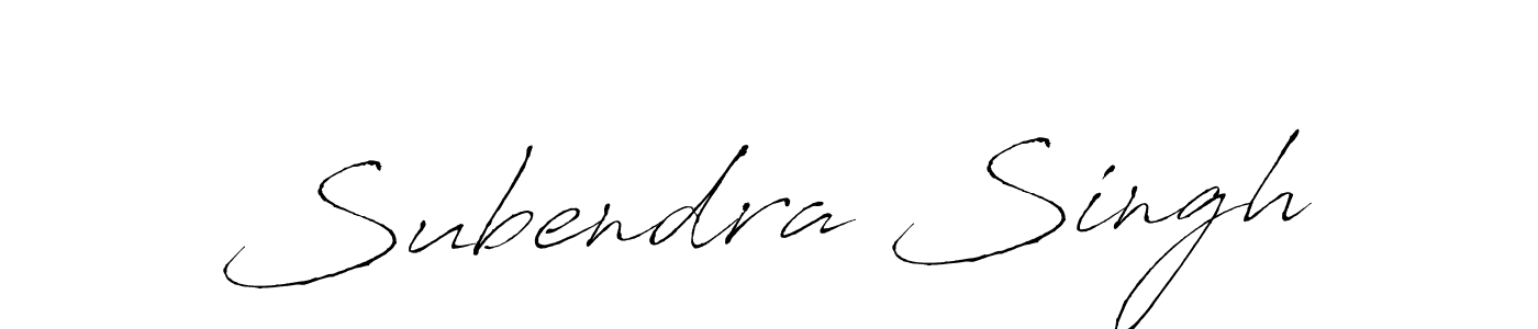 Use a signature maker to create a handwritten signature online. With this signature software, you can design (Antro_Vectra) your own signature for name Subendra Singh. Subendra Singh signature style 6 images and pictures png