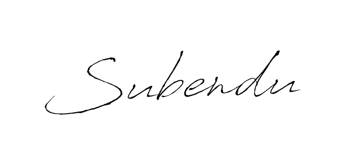 Make a beautiful signature design for name Subendu. With this signature (Antro_Vectra) style, you can create a handwritten signature for free. Subendu signature style 6 images and pictures png