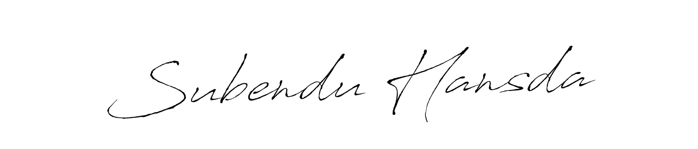 It looks lik you need a new signature style for name Subendu Hansda. Design unique handwritten (Antro_Vectra) signature with our free signature maker in just a few clicks. Subendu Hansda signature style 6 images and pictures png