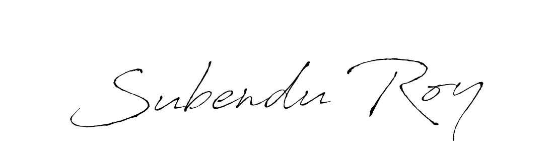 Design your own signature with our free online signature maker. With this signature software, you can create a handwritten (Antro_Vectra) signature for name Subendu Roy. Subendu Roy signature style 6 images and pictures png