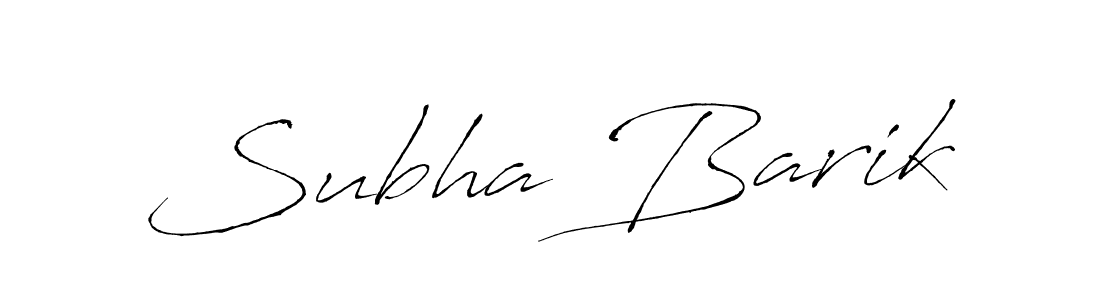 Subha Barik stylish signature style. Best Handwritten Sign (Antro_Vectra) for my name. Handwritten Signature Collection Ideas for my name Subha Barik. Subha Barik signature style 6 images and pictures png