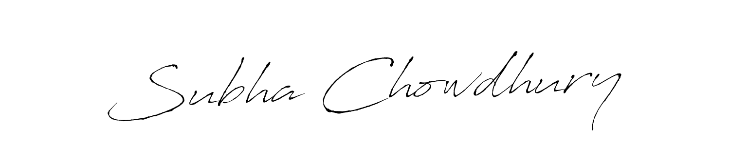 Also we have Subha Chowdhury name is the best signature style. Create professional handwritten signature collection using Antro_Vectra autograph style. Subha Chowdhury signature style 6 images and pictures png