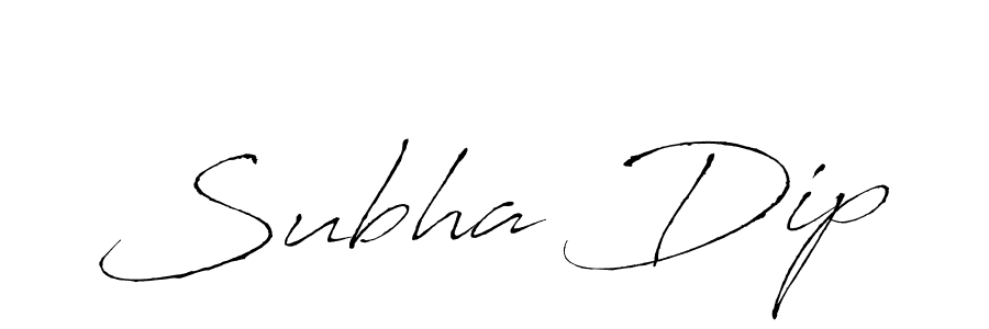 How to make Subha Dip name signature. Use Antro_Vectra style for creating short signs online. This is the latest handwritten sign. Subha Dip signature style 6 images and pictures png