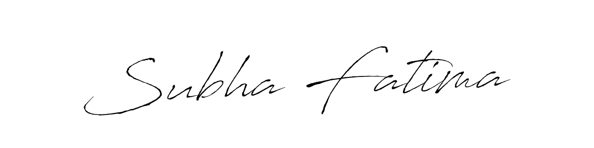 It looks lik you need a new signature style for name Subha Fatima. Design unique handwritten (Antro_Vectra) signature with our free signature maker in just a few clicks. Subha Fatima signature style 6 images and pictures png