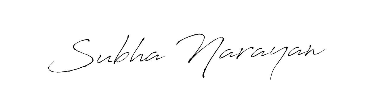 Also we have Subha Narayan name is the best signature style. Create professional handwritten signature collection using Antro_Vectra autograph style. Subha Narayan signature style 6 images and pictures png