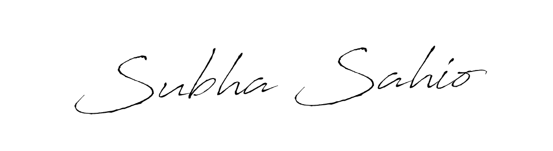 Make a beautiful signature design for name Subha Sahio. With this signature (Antro_Vectra) style, you can create a handwritten signature for free. Subha Sahio signature style 6 images and pictures png