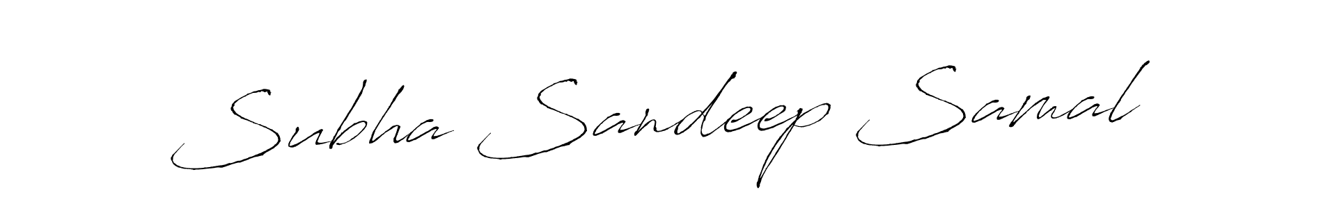 Subha Sandeep Samal stylish signature style. Best Handwritten Sign (Antro_Vectra) for my name. Handwritten Signature Collection Ideas for my name Subha Sandeep Samal. Subha Sandeep Samal signature style 6 images and pictures png