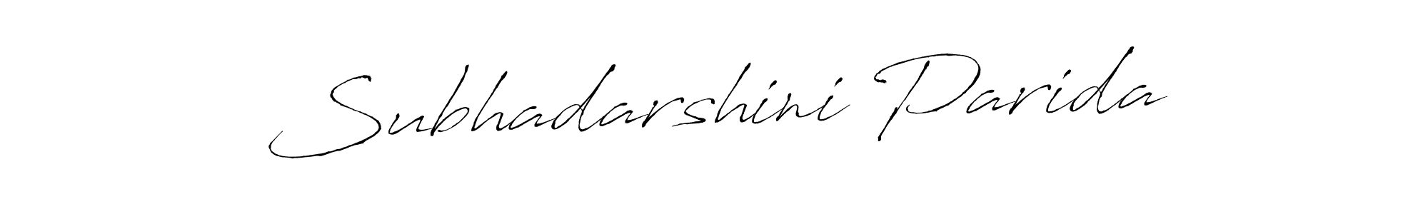 Design your own signature with our free online signature maker. With this signature software, you can create a handwritten (Antro_Vectra) signature for name Subhadarshini Parida. Subhadarshini Parida signature style 6 images and pictures png