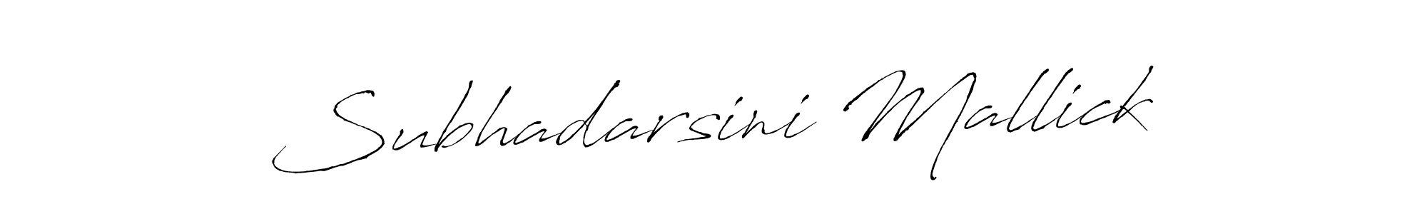 How to make Subhadarsini Mallick name signature. Use Antro_Vectra style for creating short signs online. This is the latest handwritten sign. Subhadarsini Mallick signature style 6 images and pictures png