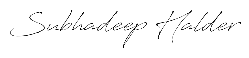 Master the art of signing with Subhadeep Halder written in fluent Antro_Vectra script. A great template to practice and refine your handwriting. Subhadeep Halder signature style 6 images and pictures png