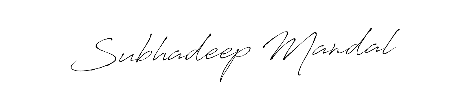 Design your own signature with our free online signature maker. With this signature software, you can create a handwritten (Antro_Vectra) signature for name Subhadeep Mandal. Subhadeep Mandal signature style 6 images and pictures png