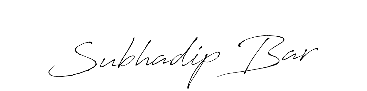 Design your own signature with our free online signature maker. With this signature software, you can create a handwritten (Antro_Vectra) signature for name Subhadip Bar. Subhadip Bar signature style 6 images and pictures png