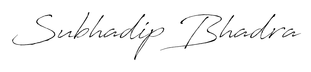 Looking for an artistic signature for Subhadip Bhadra? The Antro_Vectra calligraphy style gives a sophisticated flow suitable for business cards and emails. Subhadip Bhadra signature style 6 images and pictures png