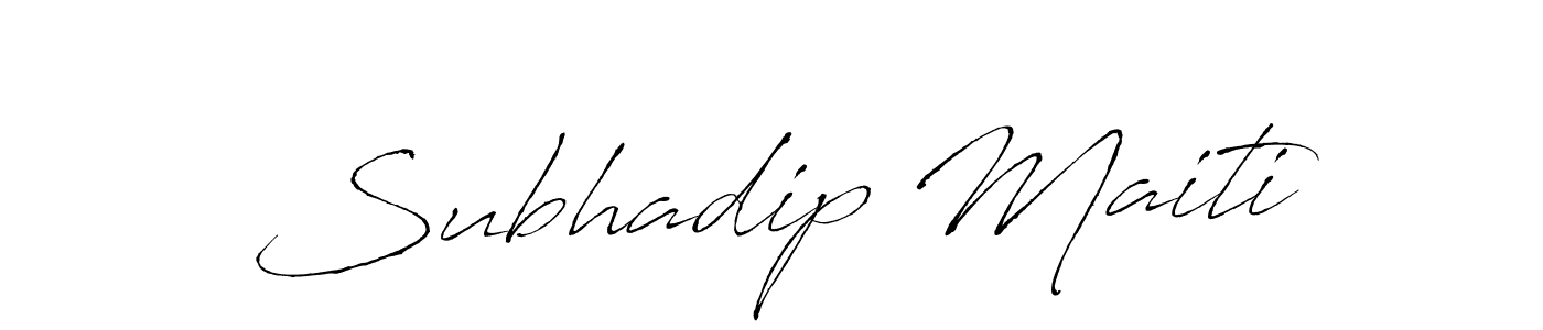 Create a beautiful signature design for name Subhadip Maiti. With this signature (Antro_Vectra) fonts, you can make a handwritten signature for free. Subhadip Maiti signature style 6 images and pictures png