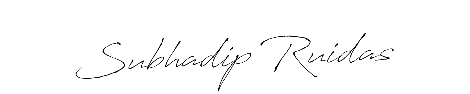 Also we have Subhadip Ruidas name is the best signature style. Create professional handwritten signature collection using Antro_Vectra autograph style. Subhadip Ruidas signature style 6 images and pictures png