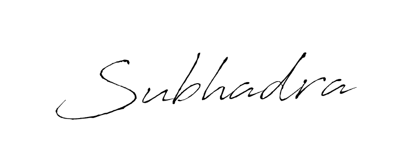 How to make Subhadra name signature. Use Antro_Vectra style for creating short signs online. This is the latest handwritten sign. Subhadra signature style 6 images and pictures png