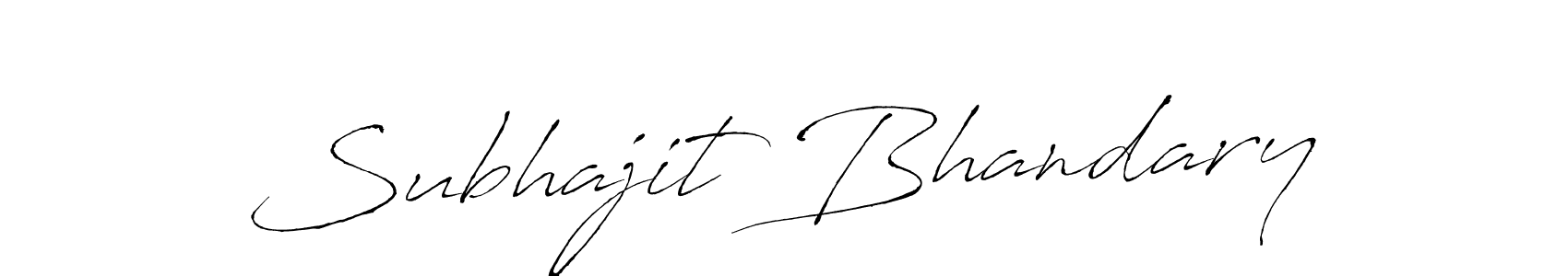 How to make Subhajit Bhandary signature? Antro_Vectra is a professional autograph style. Create handwritten signature for Subhajit Bhandary name. Subhajit Bhandary signature style 6 images and pictures png