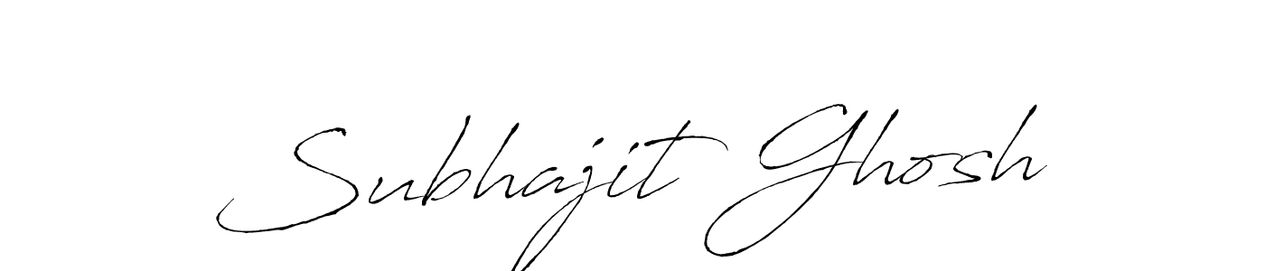 How to make Subhajit Ghosh name signature. Use Antro_Vectra style for creating short signs online. This is the latest handwritten sign. Subhajit Ghosh signature style 6 images and pictures png