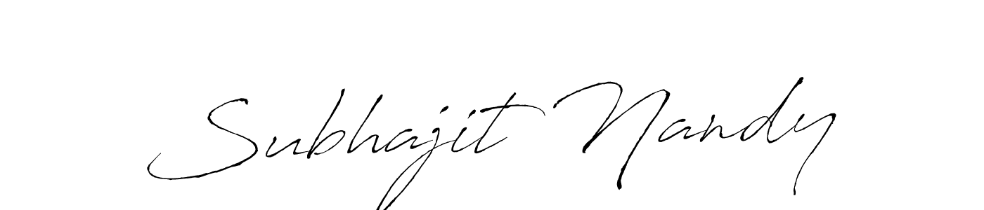 Use a signature maker to create a handwritten signature online. With this signature software, you can design (Antro_Vectra) your own signature for name Subhajit Nandy. Subhajit Nandy signature style 6 images and pictures png