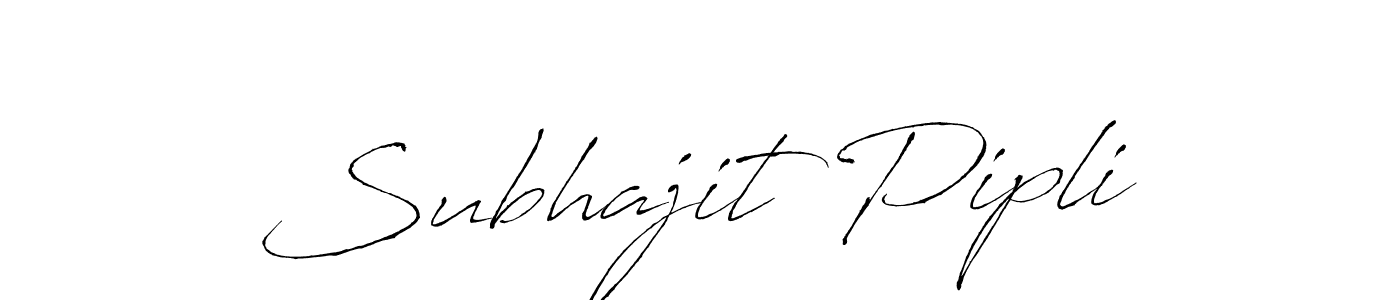 How to make Subhajit Pipli signature? Antro_Vectra is a professional autograph style. Create handwritten signature for Subhajit Pipli name. Subhajit Pipli signature style 6 images and pictures png