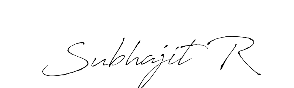 You should practise on your own different ways (Antro_Vectra) to write your name (Subhajit R) in signature. don't let someone else do it for you. Subhajit R signature style 6 images and pictures png