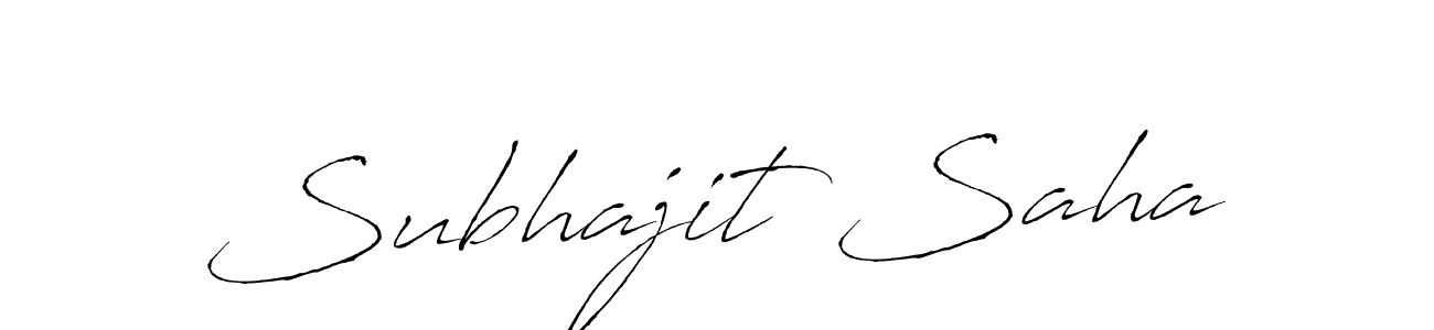 Design your own signature with our free online signature maker. With this signature software, you can create a handwritten (Antro_Vectra) signature for name Subhajit Saha. Subhajit Saha signature style 6 images and pictures png