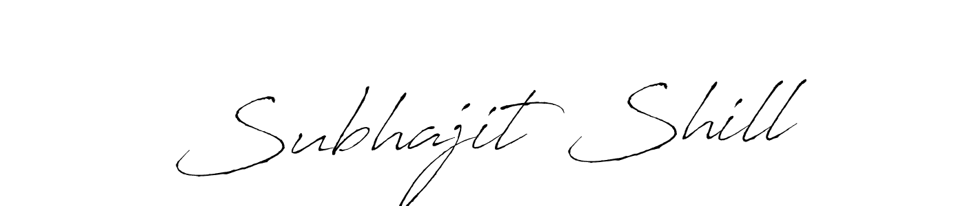 This is the best signature style for the Subhajit Shill name. Also you like these signature font (Antro_Vectra). Mix name signature. Subhajit Shill signature style 6 images and pictures png