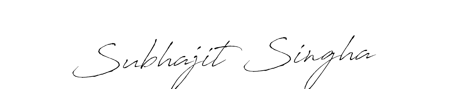 You should practise on your own different ways (Antro_Vectra) to write your name (Subhajit Singha) in signature. don't let someone else do it for you. Subhajit Singha signature style 6 images and pictures png